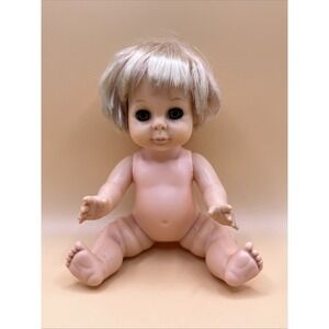 1980 Playmates 7" Doll with Sleepy Eyes Blonde Hair - Made in Hong Kong Vintage‎